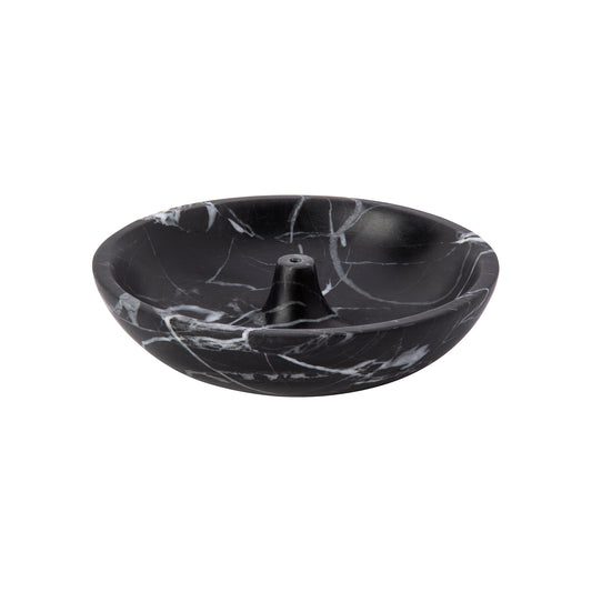 Noir Marble Incense Holder - Small - Main Img