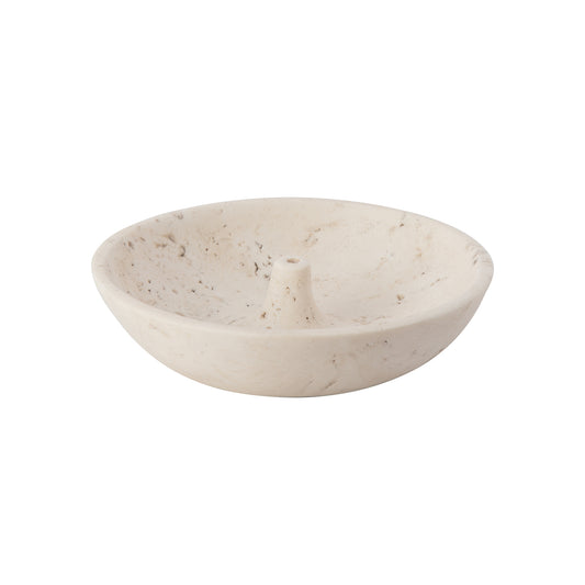 Travertine Marble Incense Holder - Small - Main Img