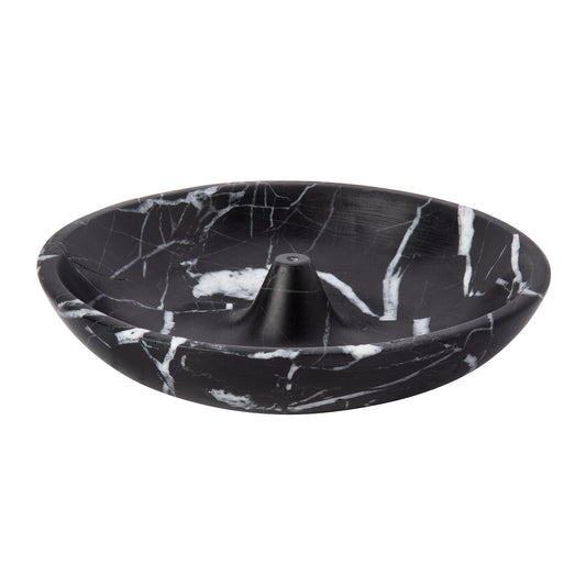 Noir Marble Incense Holder - Large - Main Img