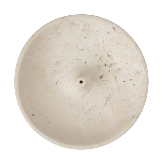 Travertine Marble Incense Holder - Large