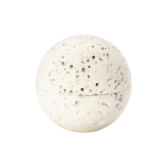 Travertine Marble Sphere Box - Small - Main Img