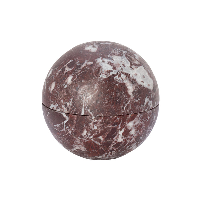 BE Home Red Rock Marble Sphere Box - Small - Home & Decor - Broken English Jewelry