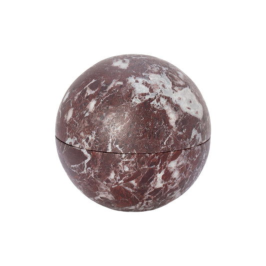 Red Rock Marble Sphere Box - Small - Main Img
