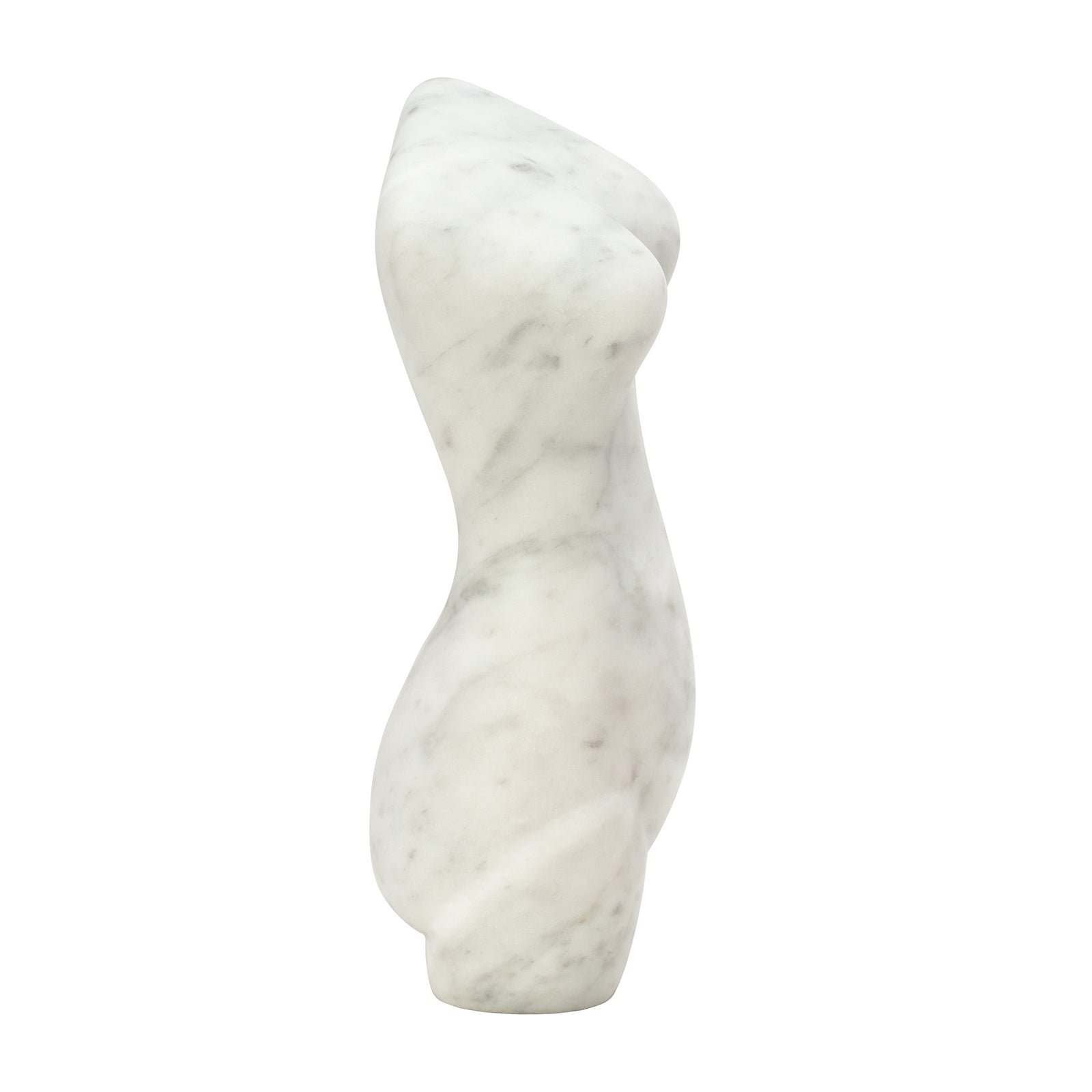 BE Home Creme Swirl Marble Standing Lady Figure  side view