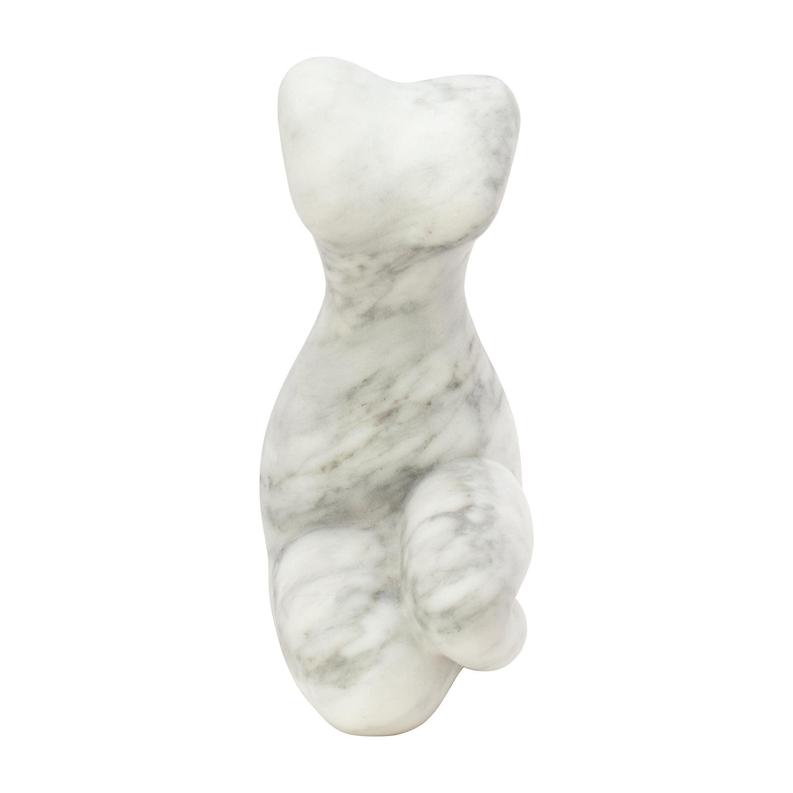 BE Home Creme Swirl Marble Sitting Lady Figure  - Home & Decor - Broken English Jewelry