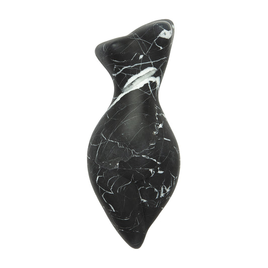 Noir Marble Laying Lady Figure