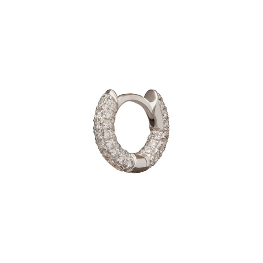 Five Row Huggie 5mm - White Gold - Main Img