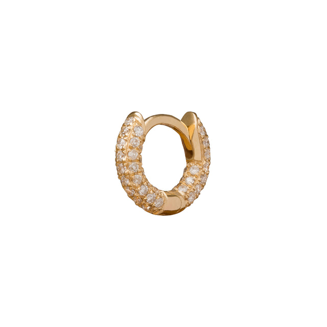 Trouver Five Row Huggie 5mm - Yellow Gold - Earrings - Broken English Jewelry