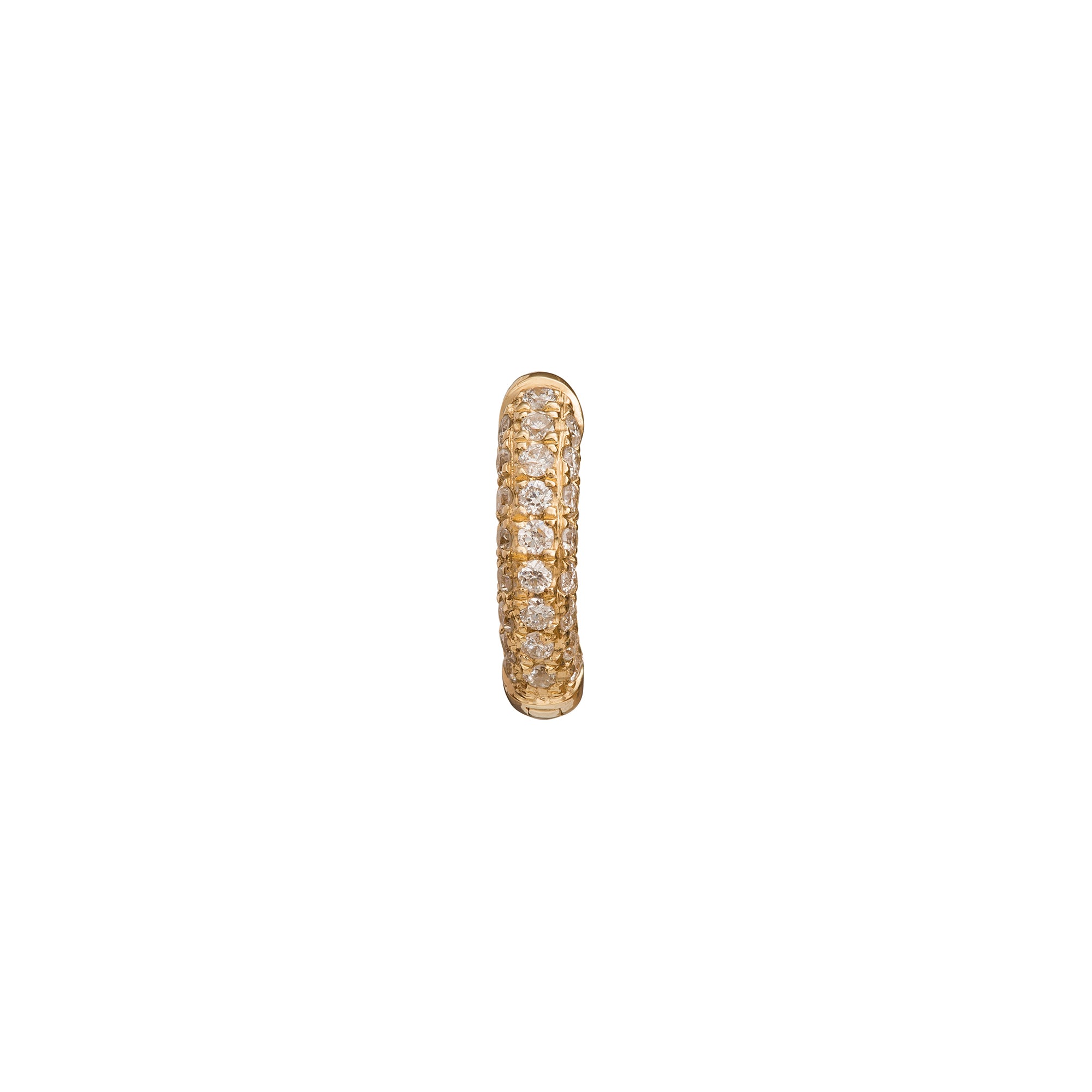 Trouver Five Row Huggie 5mm - Yellow Gold - Earrings - Broken English Jewelry