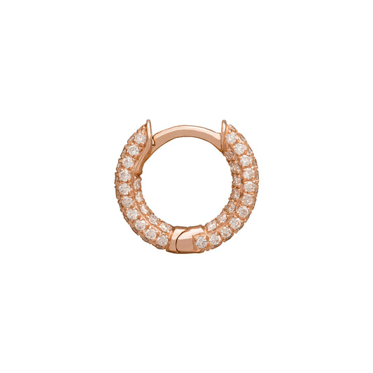Five Row Huggie 6.5mm - Rose Gold