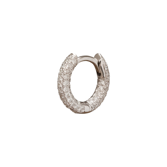 Five Row Huggie 6.5mm - White Gold - Main Img