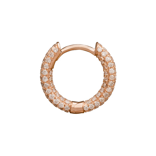 Five Row Huggie 8mm - Rose Gold