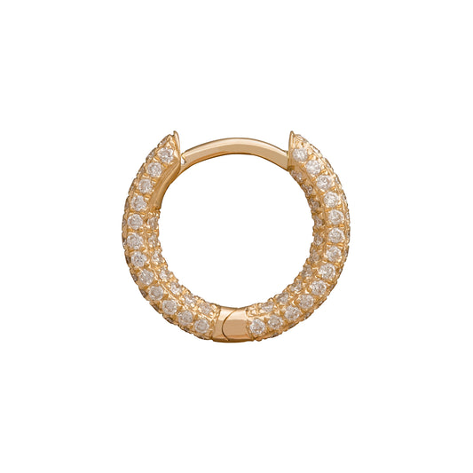 Five Row Huggie 8mm - Yellow Gold