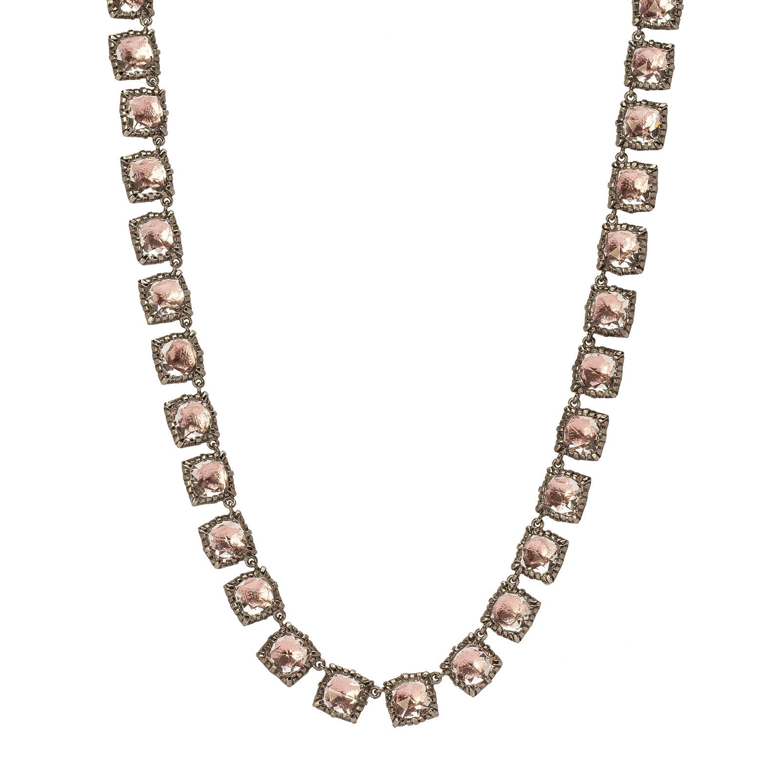Larkspur & Hawk Bella Mini Riviere Necklace - Blush - Broken English Jewelry