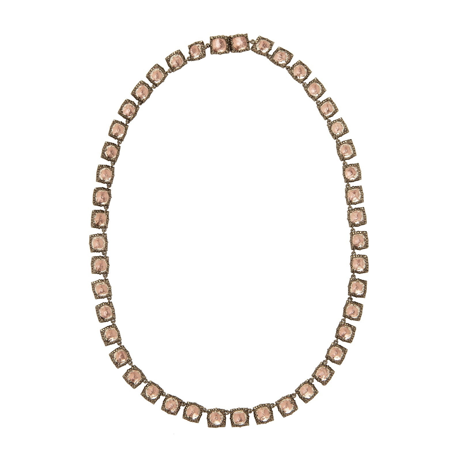 Larkspur & Hawk Bella Mini Riviere Necklace - Blush - Broken English Jewelry