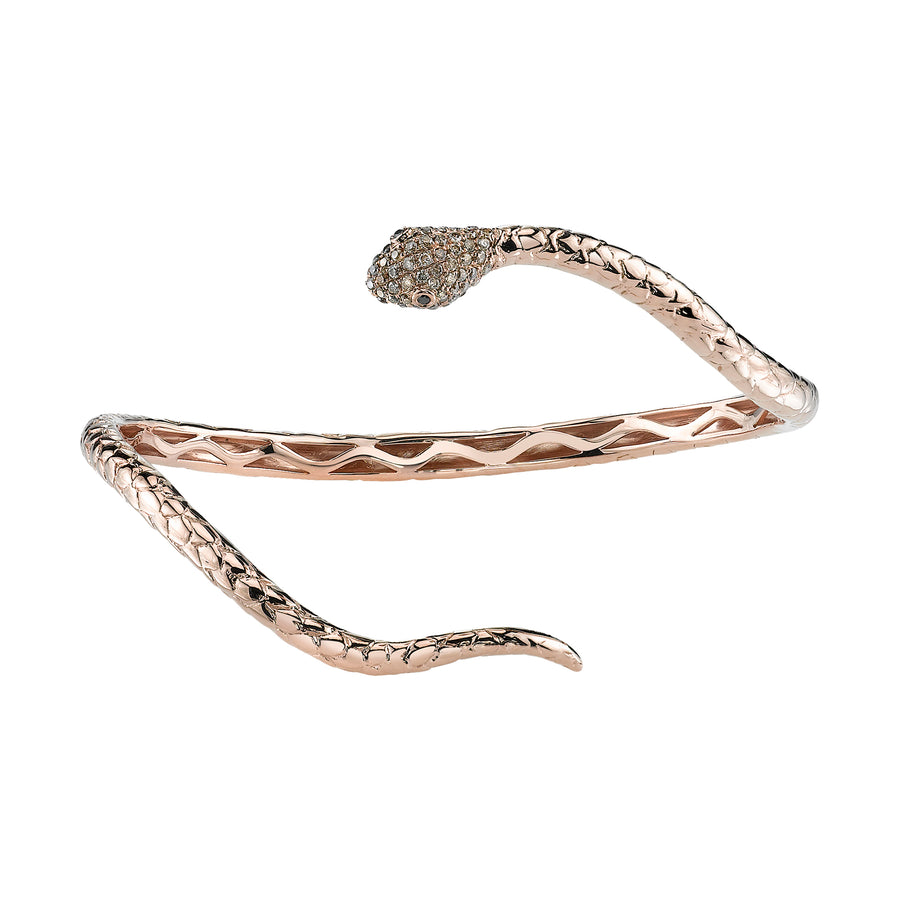 Borgioni Gold Wrap Snake Cuff - Broken English Jewelry