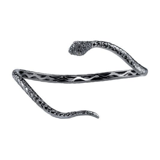 Black Diamond Snake Wrap Cuff - Main Img