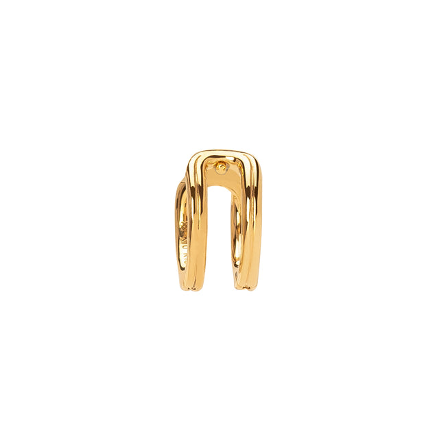 Hirotaka Beluga Double Hinge Huggie - Medium - Earrings - Broken English Jewelry