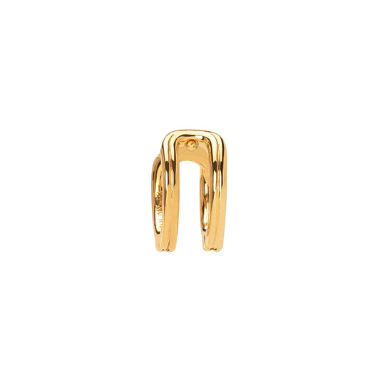 Beluga Double Hinge Huggie - Medium - Main Img
