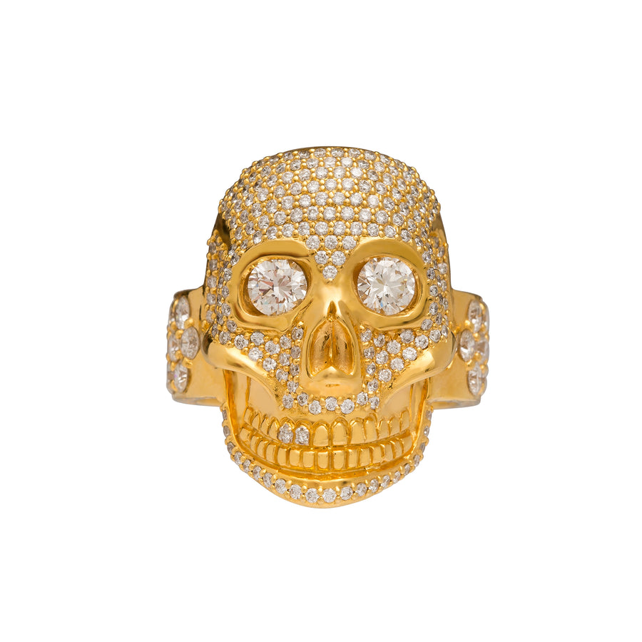 Buddha Mama Pave Skull Ring - Broken English Jewelry