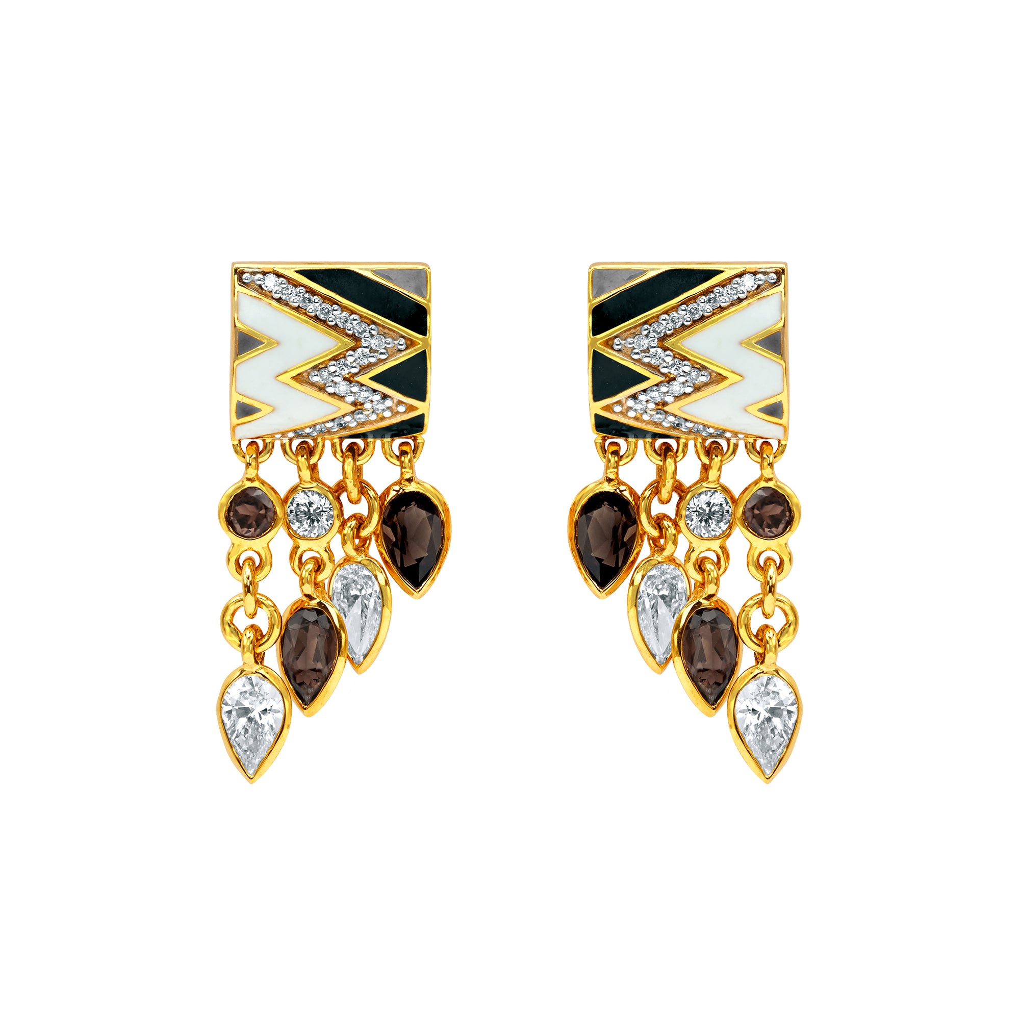 Buddha Mama Enamel Earcuffs - Broken English Jewelry