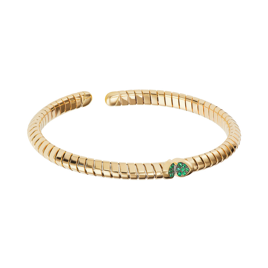 Marina B Trisolina Small Bangle - Emerald - Bracelets - Broken English Jewelry