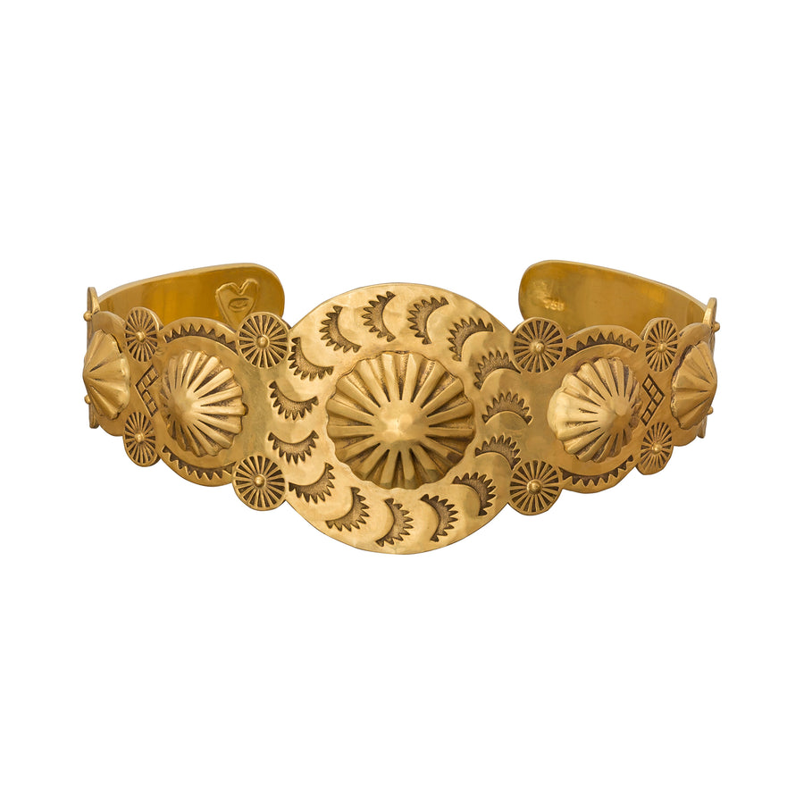 Christina Alexiou Native American Cocktail Cuff Bracelet - Broken English Jewelry