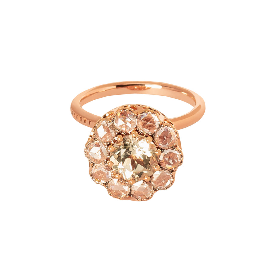 Selim Mouzannar Beirut Basic Green Tourmaline Ring - Rose Gold - Broken English Jewelry