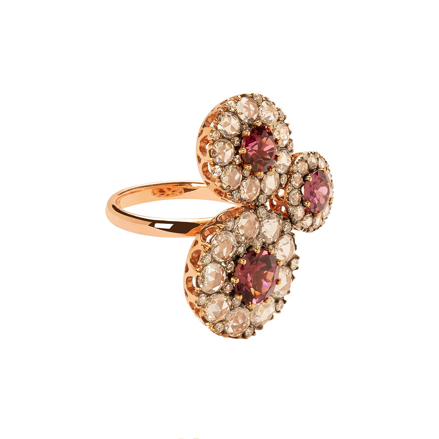 Selim Mouzannar Beirut Rosace Ring - Rhodolite - Rings - Broken English Jewelry