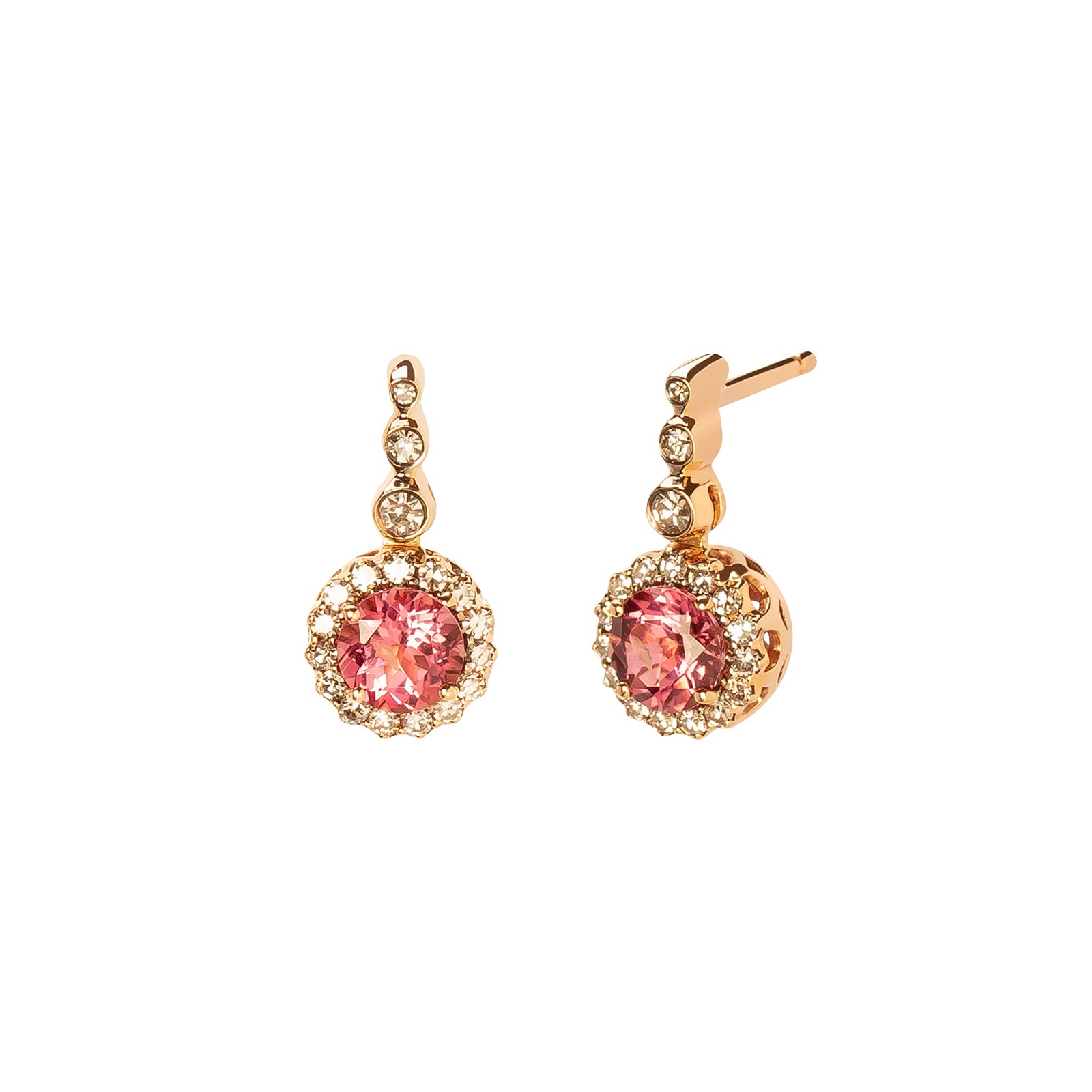 Selim Mouzannar Beirut Drop Earrings - Pink Tourmaline - Earrings ...