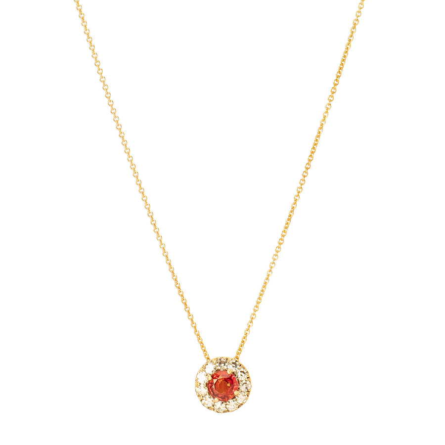 Selim Mouzannar Beirut Necklace - Orange Sapphire - Necklaces - Broken English Jewelry