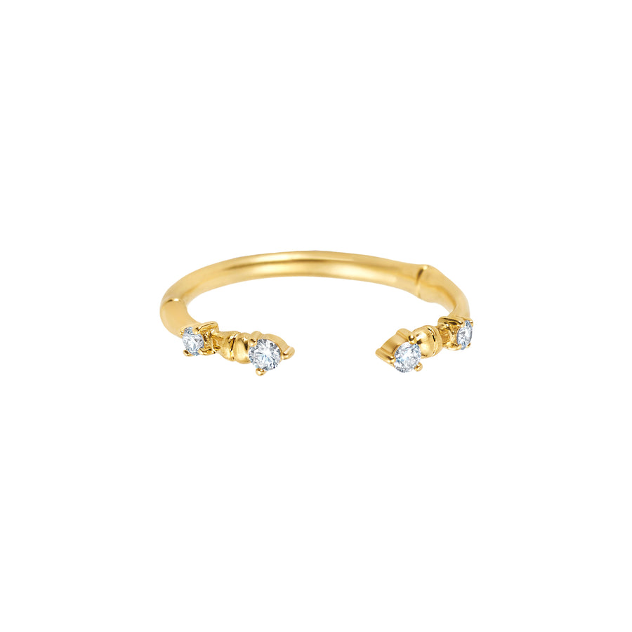 BaYou with Love Rattan Open Ring - Diamond - Rings - Broken English Jewelry