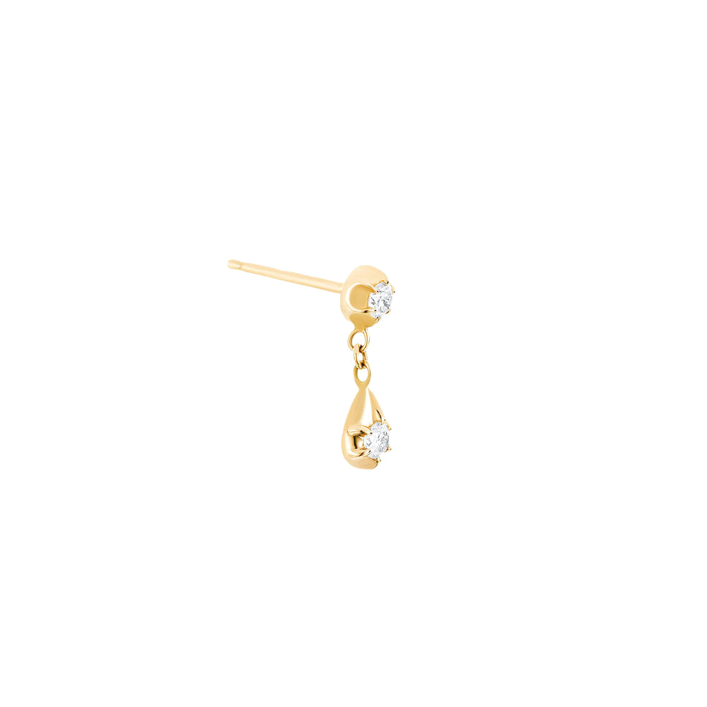 Carbon & Hyde Diamond Belle Single Earring - Broken English Jewelry