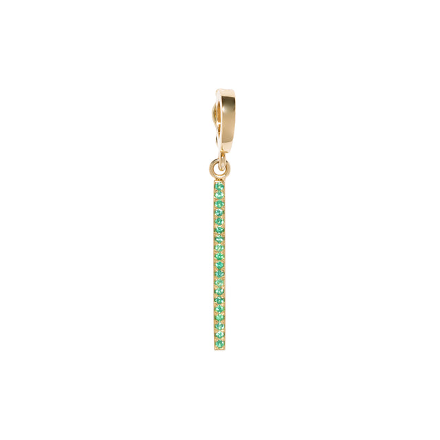 Azlee Light Beam Emerald Charm - Charms & Pendants - Broken English Jewelry