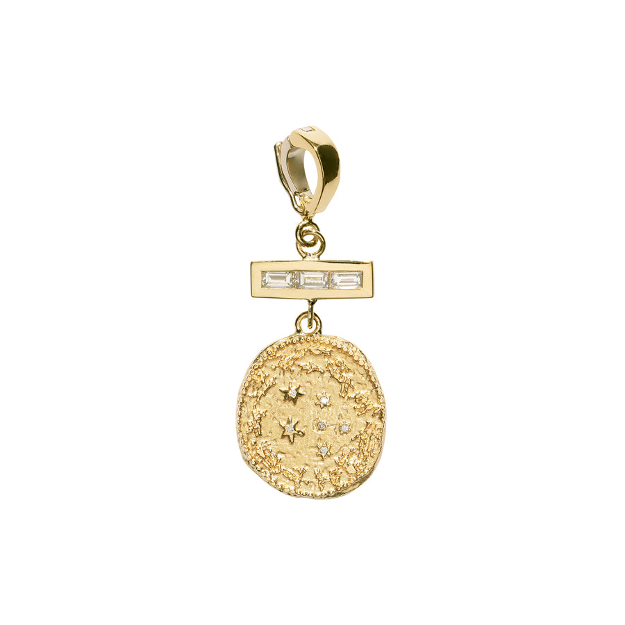 Āzlee Limited Edition Small Diamond Coin Charm - Charms & Pendants - Broken English Jewelry