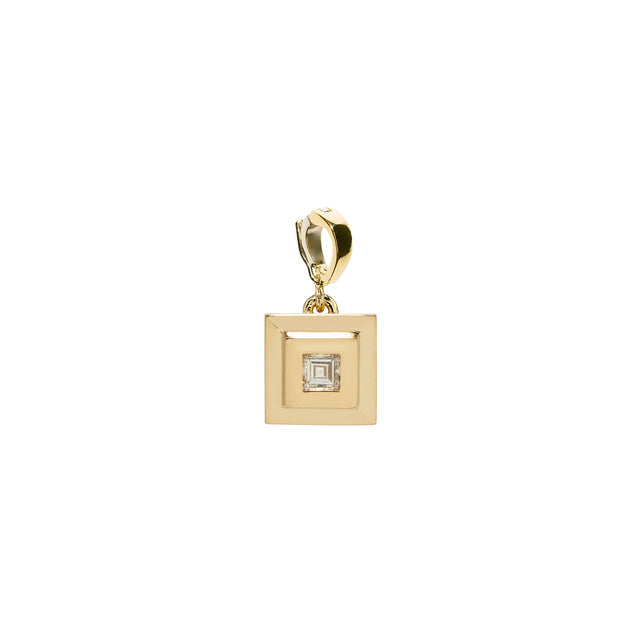 Āzlee Staircase Charm - Carre Diamond - Charms & Pendants - Broken English Jewelry