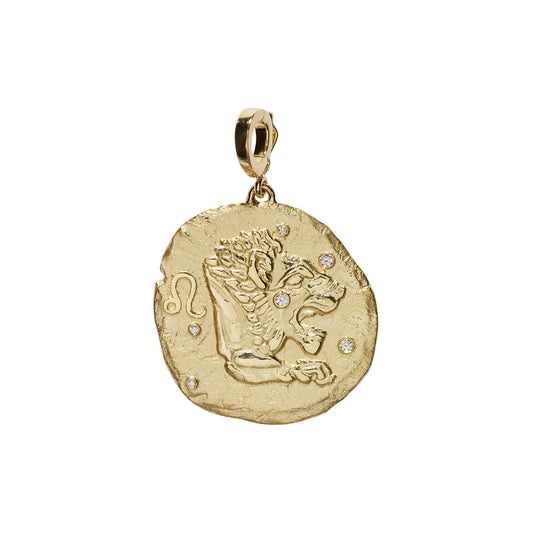 Zodiac Large Coin Charm - Leo - Main Img