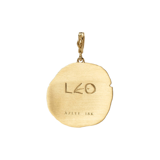 Zodiac Large Coin Charm - Leo