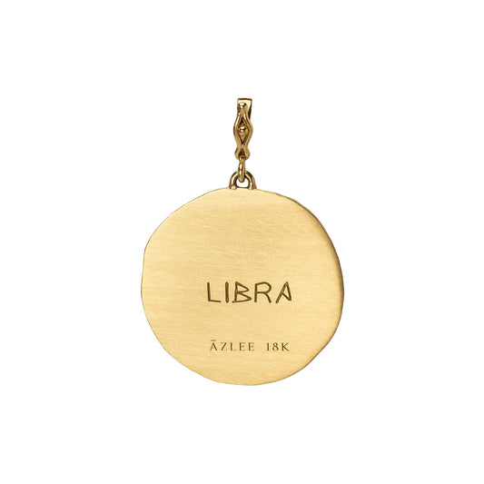 Zodiac Large Coin Charm - Libra