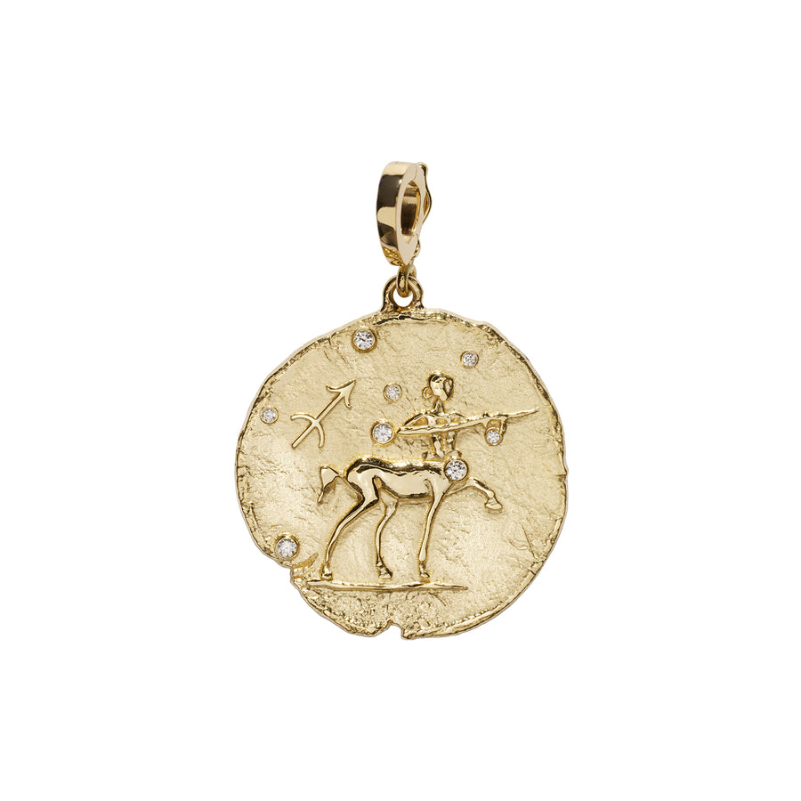 Āzlee Zodiac Large Coin Charm - Sagittarius - Charms & Pendants - Broken English Jewelry