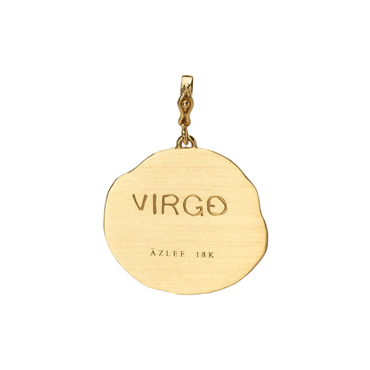 Zodiac Large Coin Charm - Virgo