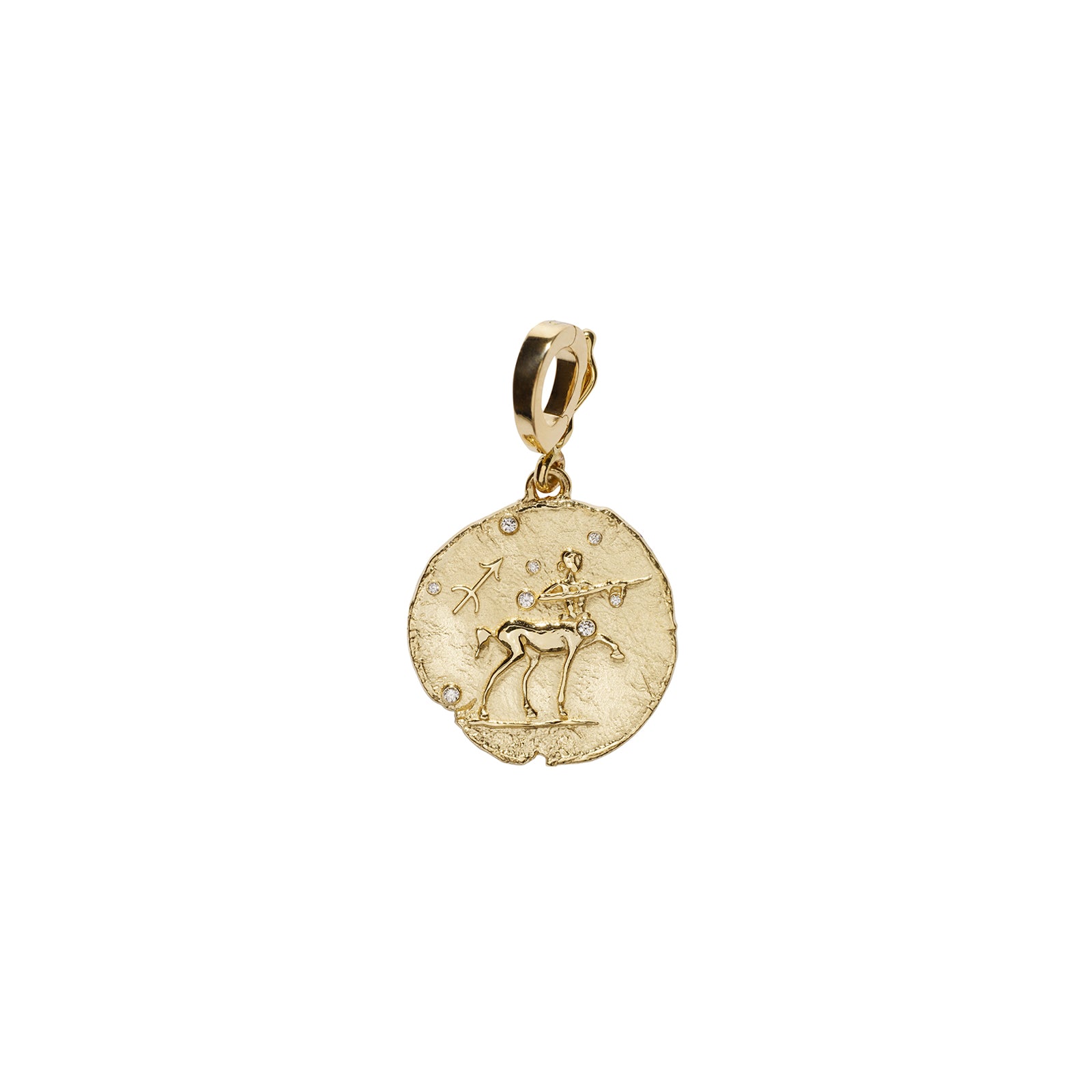 Āzlee Zodiac Small Coin Charm - Sagittarius - Charms & Pendants - Broken English Jewelry