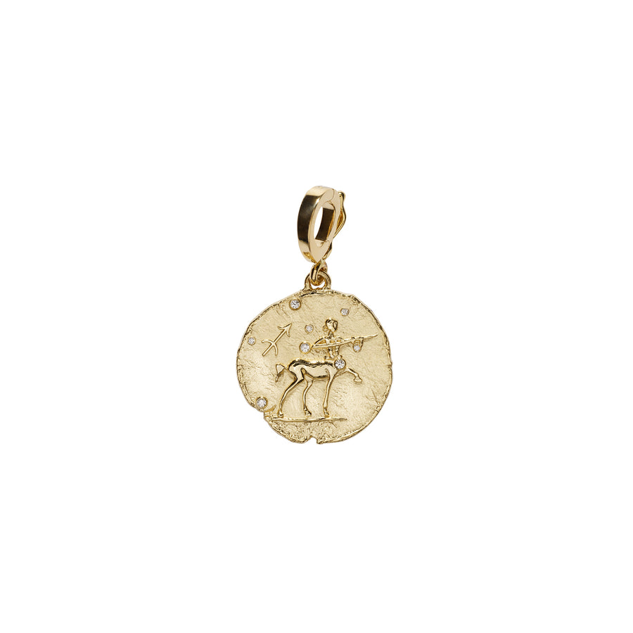 Āzlee Zodiac Small Coin Charm - Sagittarius - Charms & Pendants - Broken English Jewelry
