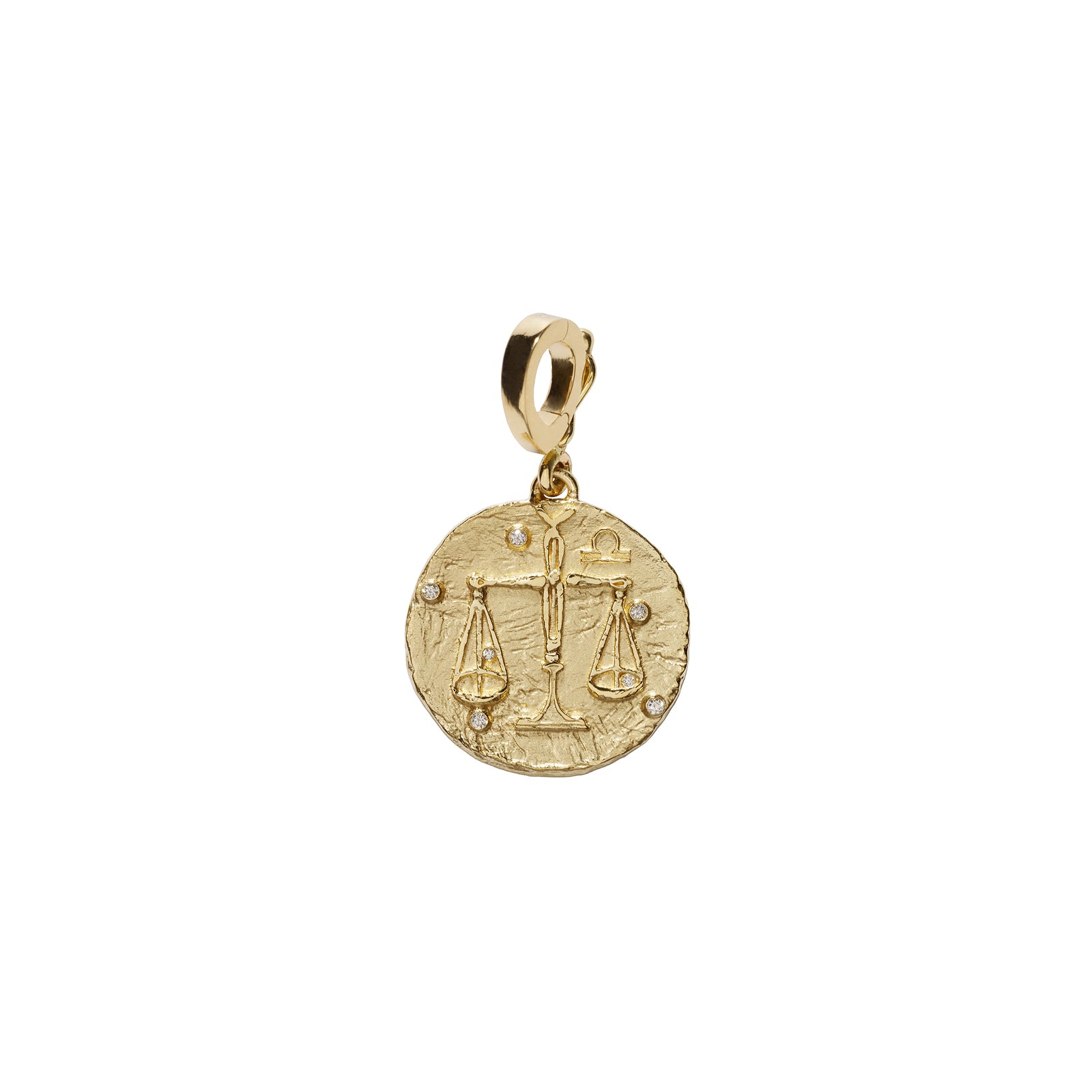 Azlee Of The Stars Small Coin Charm - Libra - Charms & Pendants - Broken English Jewelry