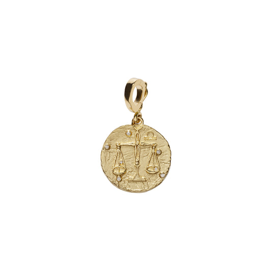 Zodiac Small Coin Charm - Libra - Main Img