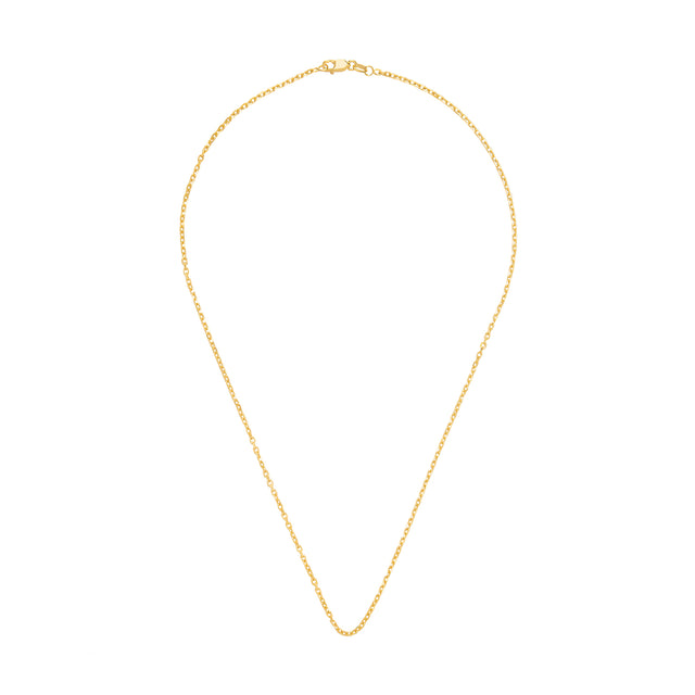 BE by Broken English 16" Diamond Cut Cable Chain - 1.9mm - Necklaces - Broken English Jewelry