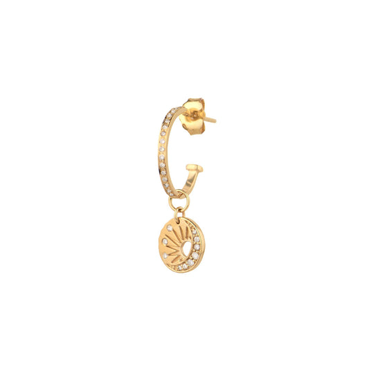 Sun & Moon Diamond Earring - Main Img