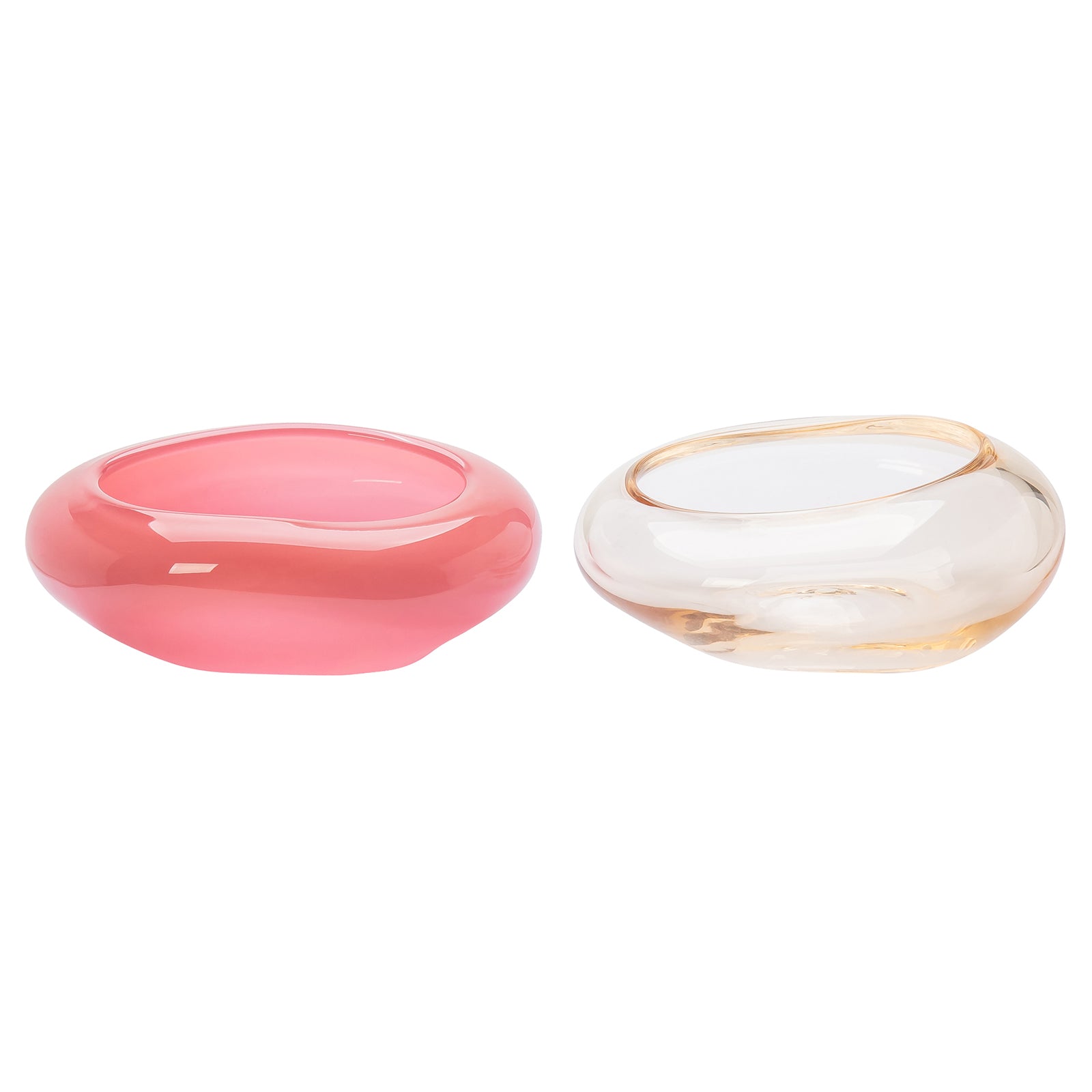 Helle Mardahl Candy Dish Pair - Pink & Pink Punch - Home & Decor - Broken English Jewelry