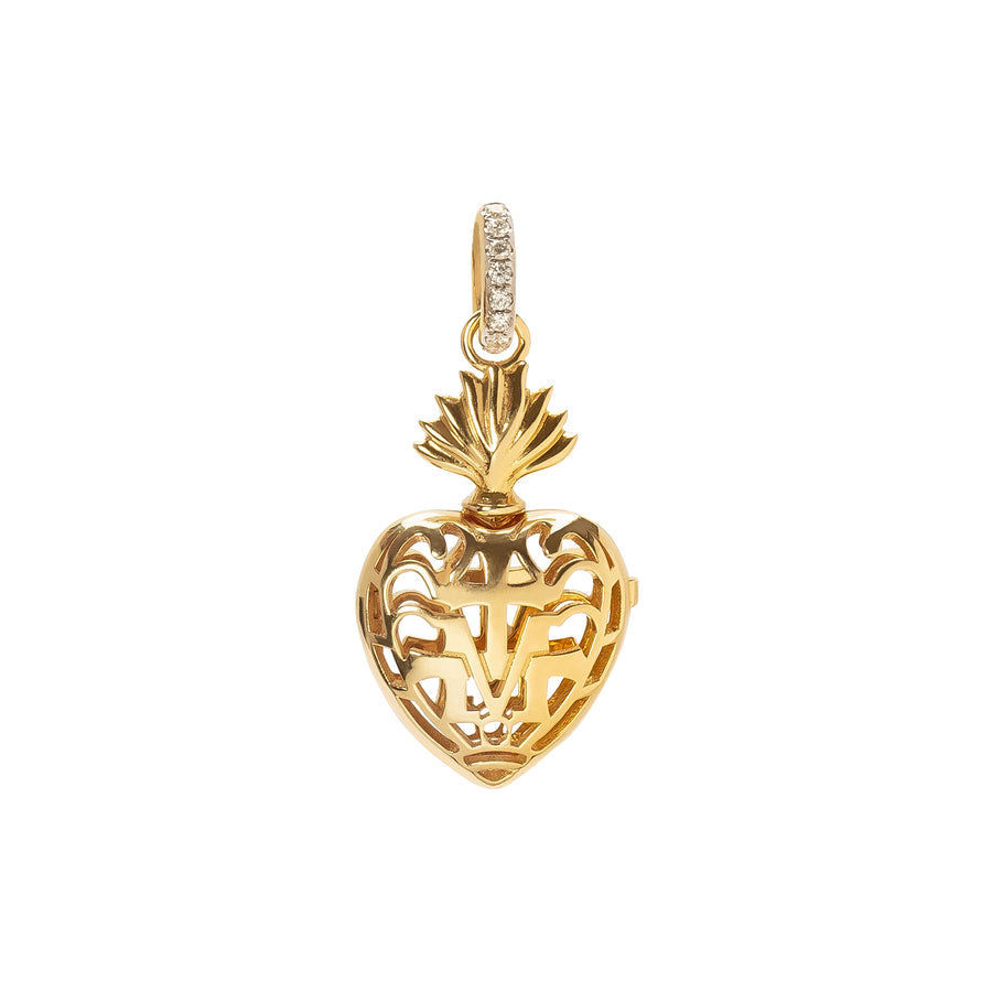 Colette Royal Heart Diamond Charm - Charms & Pendants - Broken English Jewelry