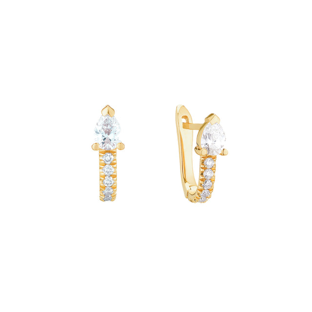 Carbon & Hyde Serpent Huggies - Broken English Jewelry